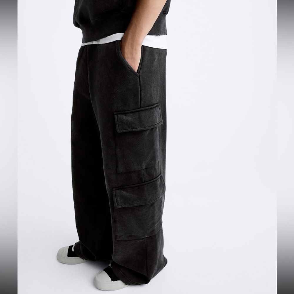 ZARA - Acid Wash Cargo Joggers